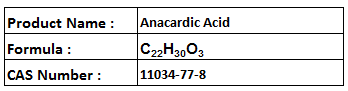 Anacardic Acid - Yellow Liquid CAS 111034-77-8 | Natural Compound Chemical Intermediate 98% Purity