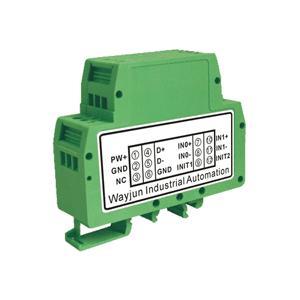 16bits 2-CH 4-20mA/0-10V/0-5V to RS485/232 green A/D Converters By SHENZHEN WAYJUN INDUSTRIAL AUTOMATION