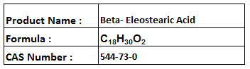 Beta-Eleostearic Acid - C18H30O2 CAS 544-77-0 Viscous Liquid | High Purity Industrial Coatings Drying Oils