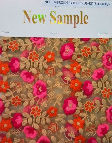 Net Embroidery chicku Fabrics