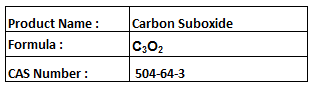 Carbon Suboxide - Formula C3O2 Boiling Point 7Â°C | Malonate Preparation Dye Affinity Fur Improvement