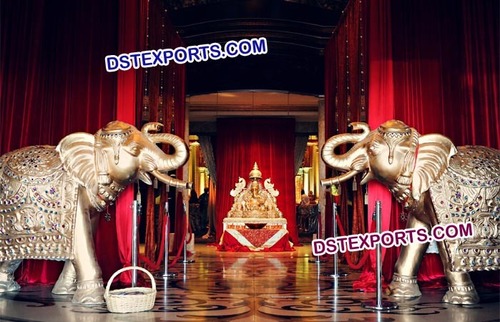 Elephant Fiber Statues