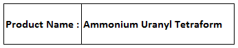 Ammonium Uranyl Tetraform