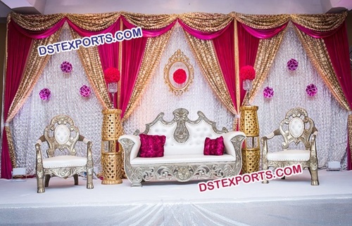 Silver Plated Designer Wedding Furniture