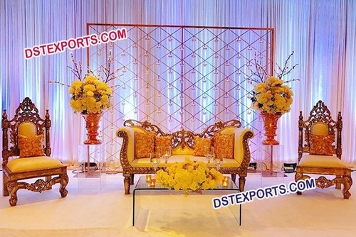 Royal Wedding Pakistani Stage Furniture