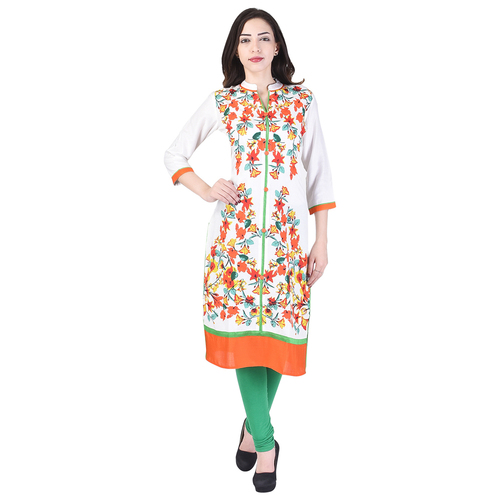 Rayon Traditional Kurtis