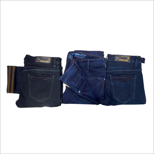 Men Back Print Jeans