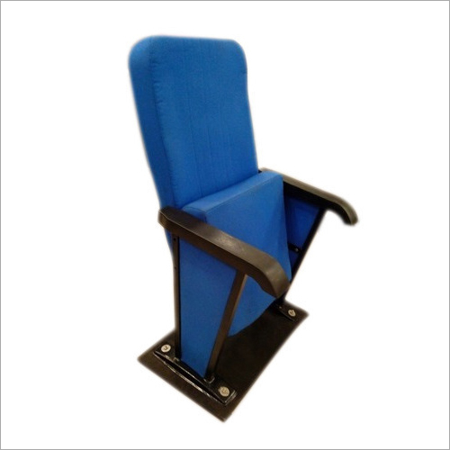 Molded Auditorium Chair - Leather and Wood Finish, Polished Rectangle Design with 10-20mm Thickness