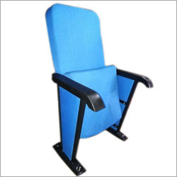 Polished Blue Molded Auditorium Chair