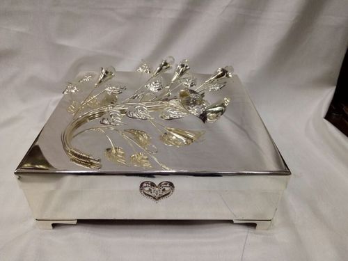 Silver Coated Jewellery Box