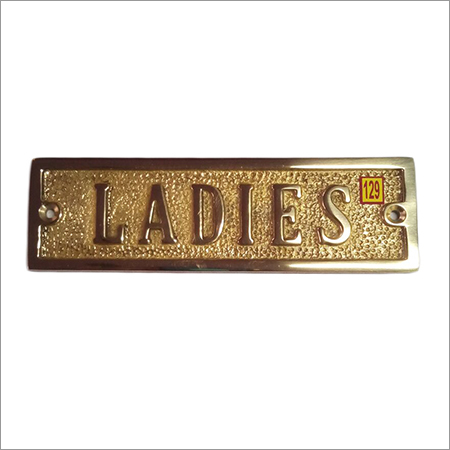 Brass Ladies Sign Plates