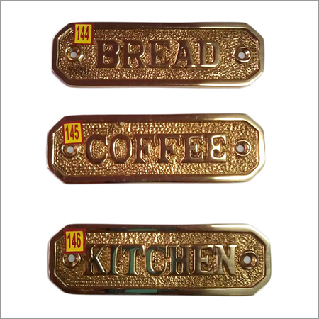 Brass Alphabet Sign Plates