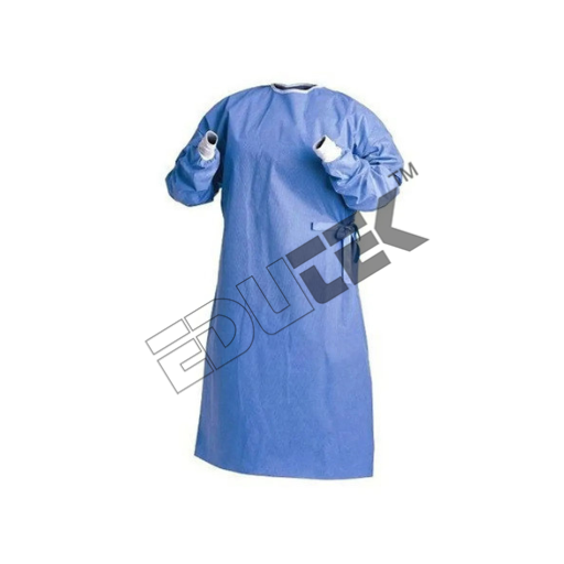 Surgeon's Gown - Durable Cotton Blend Fabric, Unisex Fit in Surgical Green Color
