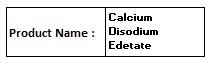 Calcium Disodium Edetate