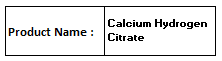 Calcium Hydrogen Citrate