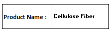 Cellulose Fiber