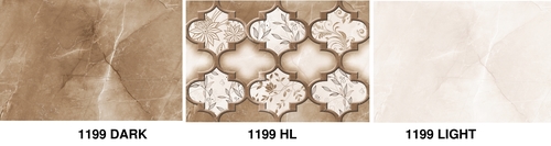 300 x 450 Glossy Wall Tiles - Ceramic, 300x450 mm, Beige, 9mm Thickness | Glossy Finish, Durable, Water Resistant, Easy Installation