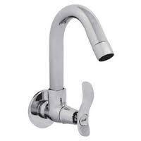 Brass Sink Cock - Chrome Finish, 150mm Spout Reach | Durable, Water Saving, Easy Installation, Corrosion Resistant, Lever Handle