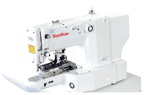 Electronically Controlled, Bartack Sewing Machine with Vent Hole Pattern