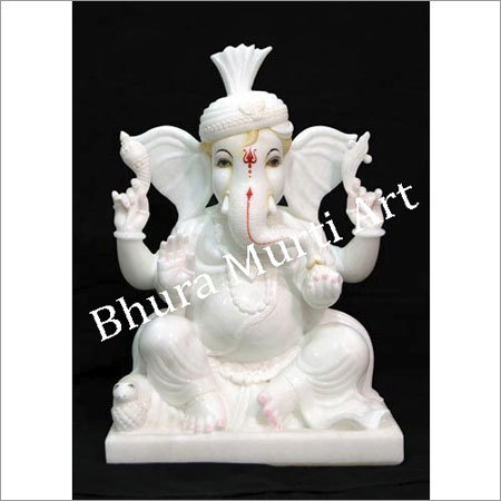 White Marble Lord Ganesha Statue