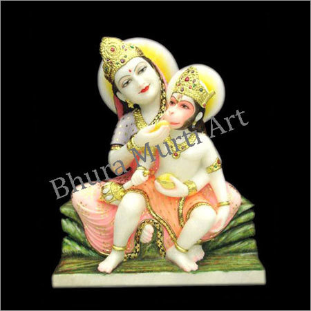 Polished Marble Hanuman Statue