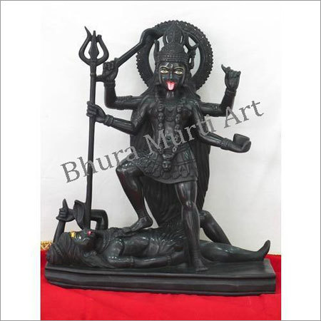 Polished Black Marble Kali Statue