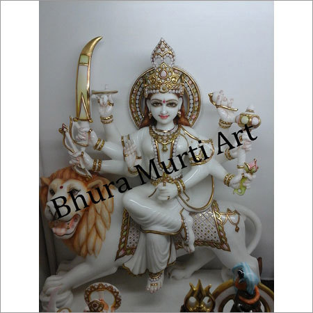 Goddess Maa Durga Marble Statue