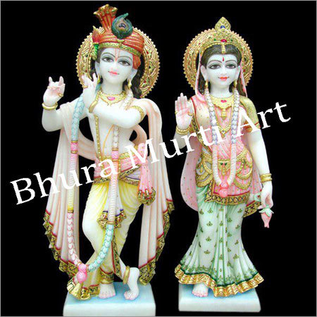 Lord Radha Krishna Marble Statue