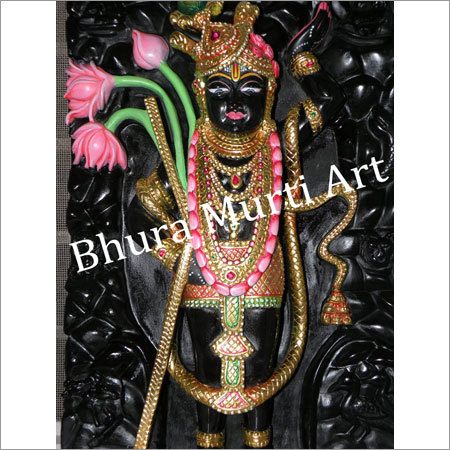 Marble Carved Shrinath Statue