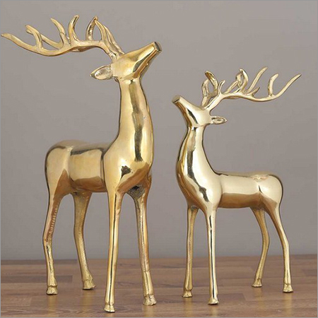 Reindeer Gold Brass Reindeer Gold Brass