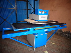 Heat Transfer Press With Fully Automatic Double Tray