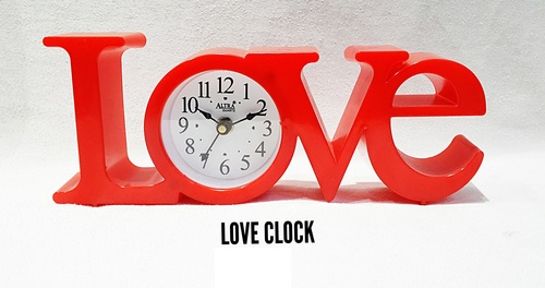 Red Love Clock