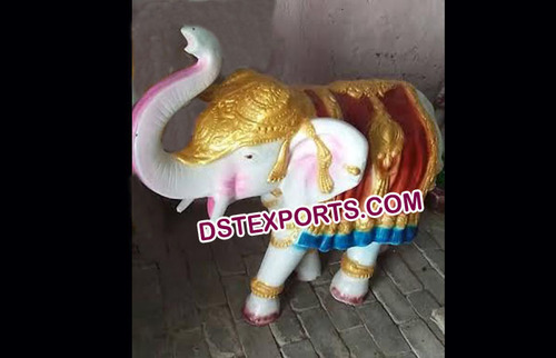 Elephant Fiber Welcome Statue