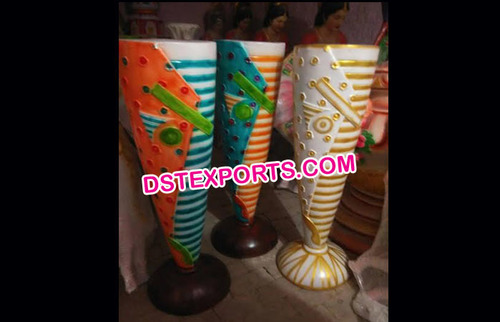 Colourful Wedding Fiber Pots