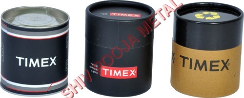 Black And Golden Watch Paper Container
