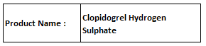 Clopidogrel Hydrogen Sulphate