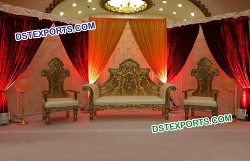 Metal Carved Wedding Furniture