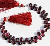Garnet Cut Oval Beads