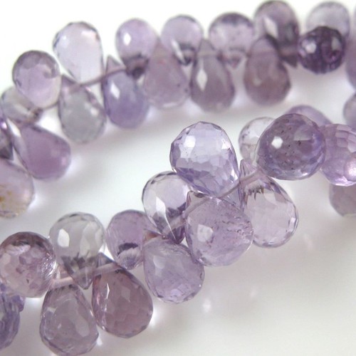 Pink Amethyst Faceted Drops