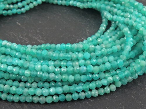 Amazonite Micro Faceted Beads