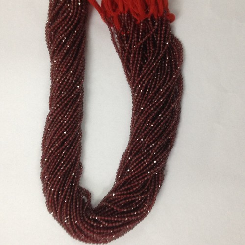Garnet Micro Faceted Beads