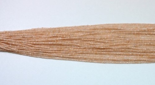 Peach Moonstone Micro Faceted Beads