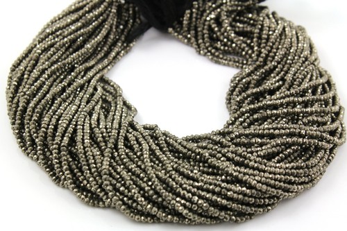 Pyrite Micro Faceted Beads