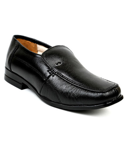 Black Formal Shoes - Leather, Various Sizes, Black | Slip-On, Elegant Design, Comfort Fit, Durable, Lightweight