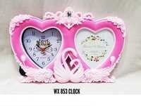 Pink Photo Frame Clock