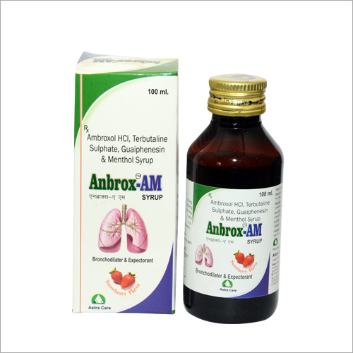 Ambroxol HCl, Terbutaline Sulphate, Guaiphenesin & Menthol Syrup