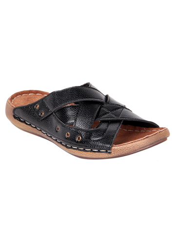 Mens Leather Slippers