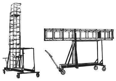 Aluminium Til table Tower Ladder