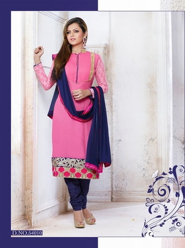 Designer Salwar Kameez Suits 2011 - Art Silk Pink, Floral Embroidery | Elegant Design, Comfortable Fit, Stylish Look