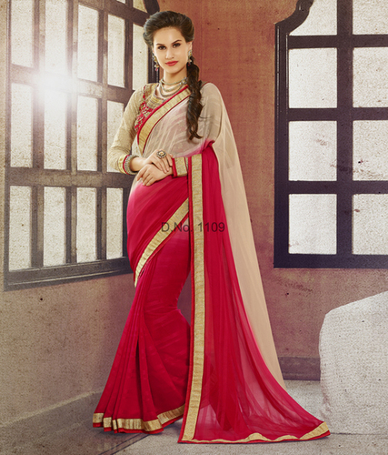 Sequence Work Sarees - Net Fabric, 5.5 Meters | Heavy Work Blouse, Elegant Design, Intricate Multicolor Resham Thread Patch, Party Wear